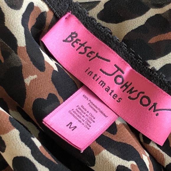 Betsey Johnson Intimates Leopard Print Chemise Med - Picture 5 of 7